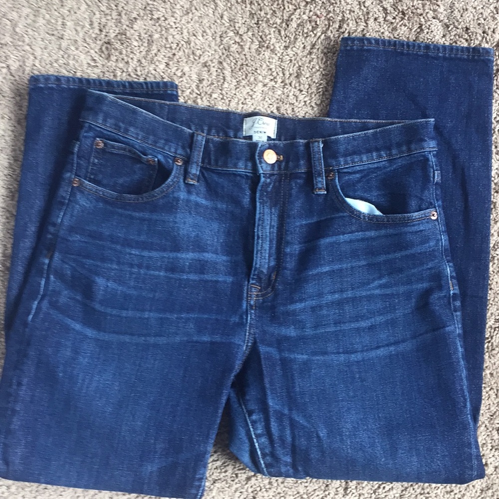 J crew cropped high rise jeans -size 30 - Picture 2 of 3